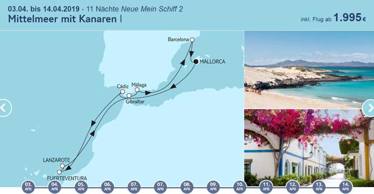 Tui Berlin Tuicruises Mittelmeer Mit Kanaren 1 World Of Tui