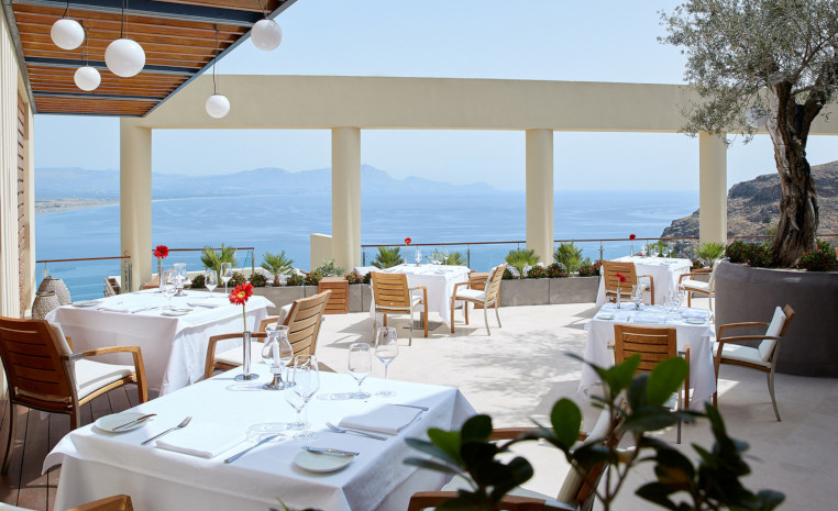Restaurant im Lindos Blu Hotel